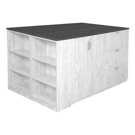 Regency 85 W Legacy Stand Up Station Tops, Ash Grey TSUTR8546AG